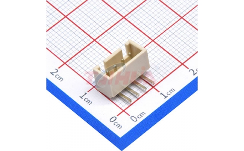 HA2.54彎針米色4P