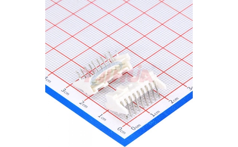 PA2.0mm彎針白色9P